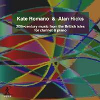 Picture of CD of contemporary music for clarinet and piano, performed by Kate Romano (clarinet) and Keith Hicks (piano).