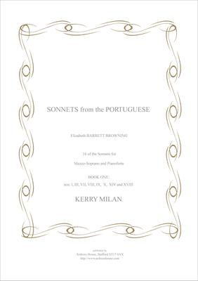 Picture of Sheet music  for mezzo-soprano and piano by Kerry Milan. Song cycle comprising settings of 16 of Elizabeth Barrett Browning's famous love sonnets, circa 42 minutes