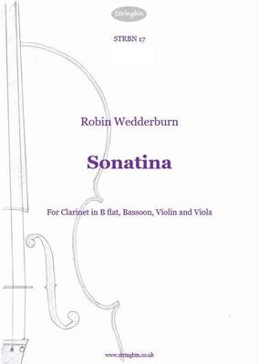 Picture of Sheet music  by Robin Wedderburn. A one-movement work for the unusual combination of clarinet, bassoon, violin and viola. Demanding for the players but carefully written from the practical angle.
