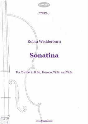 Picture of Sheet music  by Robin Wedderburn. A one-movement work for the unusual combination of clarinet, bassoon, violin and viola. Demanding for the players but carefully written from the practical angle.
