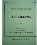 Picture of Sheet music for 3 flutes, flute or oboe and piano by Arcangelo Corelli