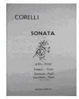 Picture of Sheet music for french horn and piano by Arcangelo Corelli