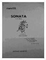 Picture of Sheet music for french horn and tenor trombone by Arcangelo Corelli