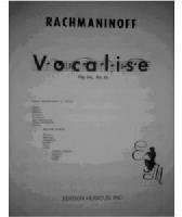 Picture of Sheet music for violin, flute or oboe, violin, viola and piano by Sergei Rachmaninov