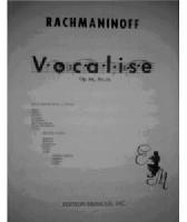 Picture of Sheet music for violin, flute or oboe, violin, cello and piano by Sergei Rachmaninov