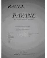 Picture of Sheet music for alto saxophone and piano or harp by Maurice Ravel