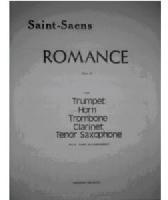 Picture of Sheet music for tenor trombone and piano by Camille Saint-Saëns