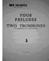 Picture of Sheet music for 2 celli, double basses, bassoons, tenor trombones or tubas by Dmitri Shostakovitch