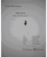 Picture of Sheet music for violin, flute or oboe, clarinet and piano by Igor Stravinsky