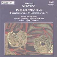 Picture of CD of music for piano and orchestra by Bernard Stevens, performed by Martin Roscoe (piano) and the National Symphony Orchestra of Ireland, conducted by Adrian Leaper.