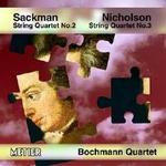 Picture of CD of quartets by Nicholas Sackman and George Nicholson, performed by the Bochmann Quartet