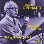 Picture of CD of Roberto Gerhard's String Quartets Nos. 1 and 2, performed by the Kreutzer Quartet.