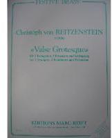 Picture of Sheet music for 3 trumpets, 3 tenor trombones and percussion by Christoph von Reizenstein
