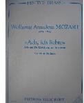 Picture of Sheet music  for piccolo trumpet, trumpet, french horn, trombone and tuba. Sheet music for brass quintet by Wolfgang Amadeus Mozart