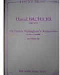 Picture of Sheet music  for trumpet (Bb/D), 3 trumpets (Bb/C), french horn, 4 trombones and tuba. Sheet music for brass tentet by Daniel Bachiler