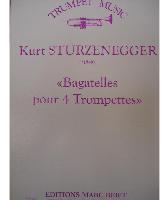 Picture of Sheet music for 4 trumpets by Kurt Sturzenegger