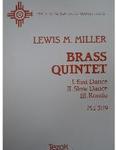Picture of Sheet music  for 2 trumpets, french horn, trombone and tuba. Sheet music for brass quintet by Lewis Miller