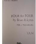 Picture of Sheet music for 4 tenor trombones by Brian Lynn