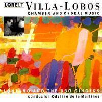 Picture of CD of music by Villa-Lobos, performed by Lontano and the BBC Singers, conducted by Odaline de la Martinez