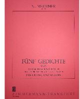 Picture of Sheet music for voice and piano by Nicolai Medtner