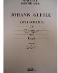 Picture of Sheet music for 2 trumpets, optional tenor trombone and piano or organ by Johann Gletle