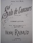 Picture of Sheet music for clarinet and piano by Henri Rabaud