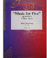Picture of Sheet music  for 2 trumpets (Bb/C), french horn, trombone and tuba. Sheet music for brass quintet by Eino Tamberg