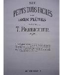Picture of Sheet music for 2 violins, recorders in C, flutes or oboes by Benoit-Tranquille Berbiguier