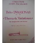 Picture of Sheet music for bass trombone and piano by Balis Dvarionas