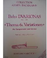 Picture of Sheet music for bass trombone and piano by Balis Dvarionas