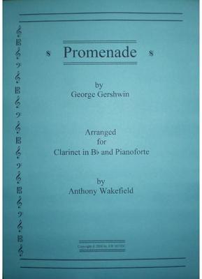 Picture of Sheet music  for clarinet and piano by George Gershwin. For Clarinet in Bb, with Piano accompaniment.