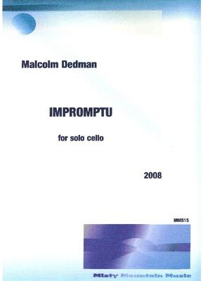 Picture of Sheet music  by Malcolm Dedman. This short 'cello solo explores many moods and 'cello techniques.