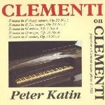 Picture of CD of piano sonatas by Clementi, played on a square piano of the period by Peter Katin