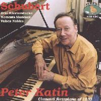 Picture of CD of piano music by Schubert, played by Peter Katin on a square piano