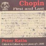 Picture of CD of piano music by Chopin played by Peter Katin on a period square piano