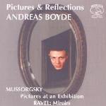 Picture of CD of piano music by Mussorgsky and Ravel played by Andreas Boyde