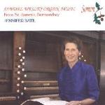 Picture of CD of music for organ by Samuel Wesley performed by Jennifer Bate on the historic organ of St. James's, Bermondsey