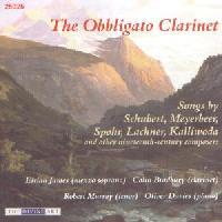 Picture of CD of music for voice, clarinet and piano performed by Eirian James (mezzo soprano), Robert Murray (tenor), Colin Bradbury (clarinet) and Oliver Davies (piano)