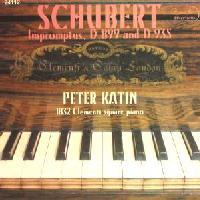 Picture of CD of piano music by Schubert, performed by Peter Katin