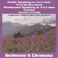 Picture of CD of original arrangements for four hands / one piano, by the composers of their symphonic works, performed by the Goldstone and Clemmow Piano Duo