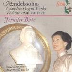 Picture of CD of music for organ by Mendelssohn, performed by Jennifer Bate, Vol. 1