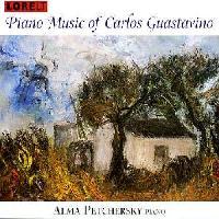 Picture of CD of solo piano music, by Carlos Guastavino, performed by Alma Petchersky.