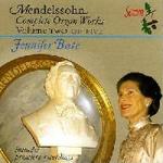 Picture of CD of music for organ by Mendelssohn, performed by Jennifer Bate, Vol.2