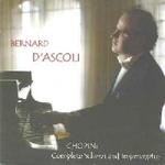 Picture of CD of piano music by Chopin performed by Bernard D'Ascoli