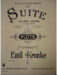 Picture of Sheet music for flute and piano by Emil Kronke