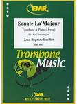 Picture of Sheet music for tenor trombone and piano or organ by Jean-Baptiste Loeillet