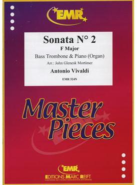 Picture of Sheet music for bass trombone and piano or organ by Antonio Vivaldi