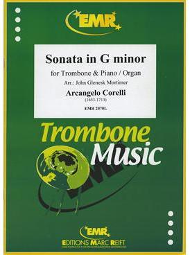Picture of Sheet music for tenor trombone and piano or organ by Arcangelo Corelli