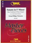 Picture of Sheet music for bass trombone and piano or organ by Georg Philipp Telemann