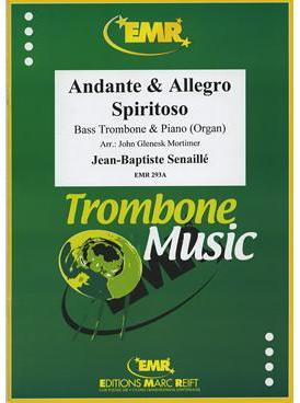 Picture of Sheet music for bass trombone and piano or organ by Jean-Baptiste Senallié